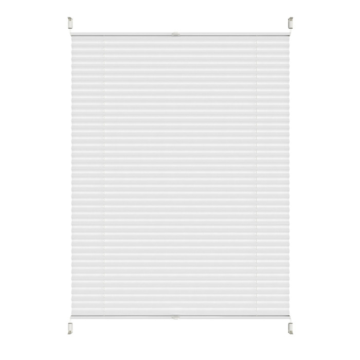 Plisségardin Touch Up & Down hvid 100 x 130 cm